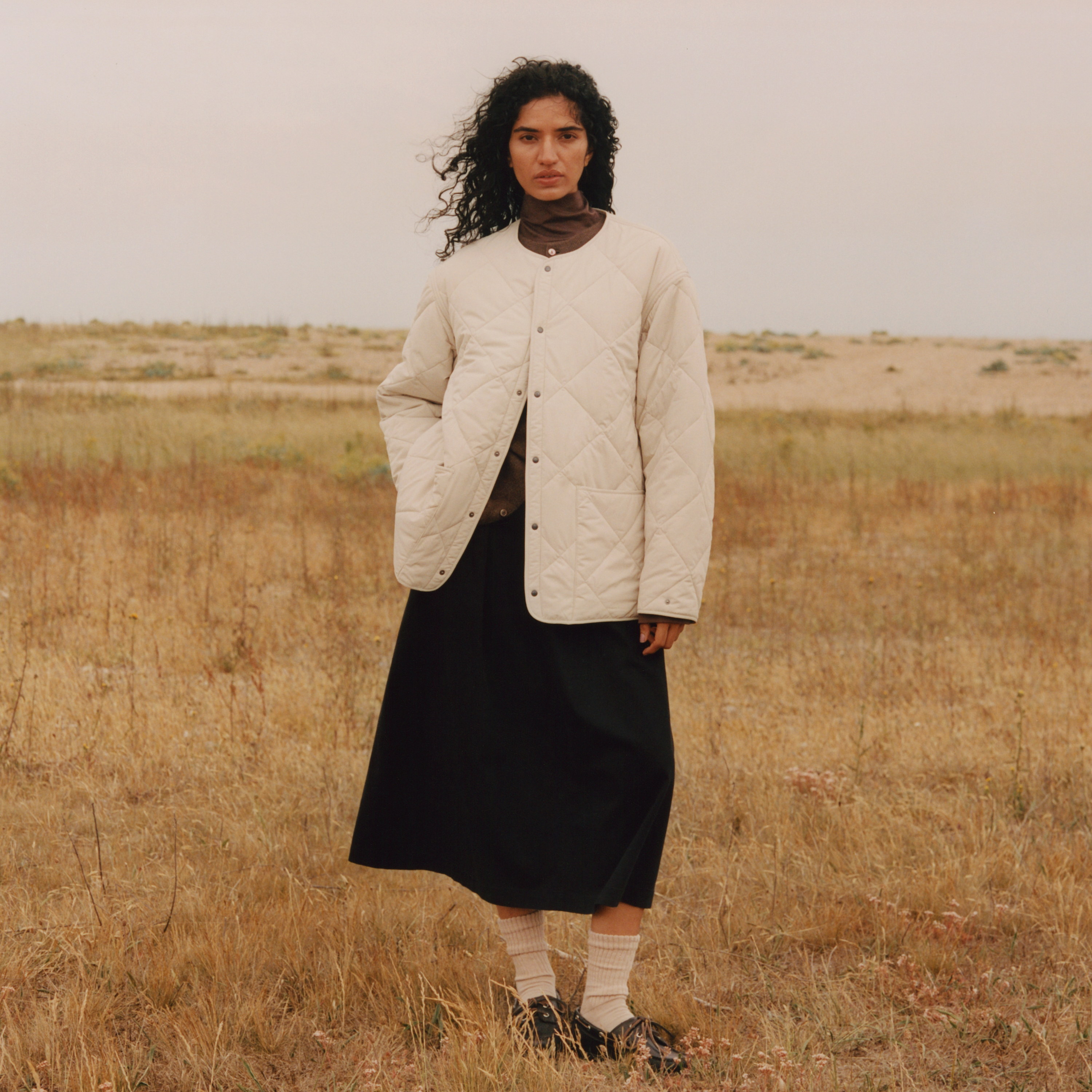 ジャケット・アウター Kaptain Sunshine Barbour Mil No-collar Kaptain Sunshine x Barbour Mil No-collar